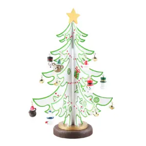 Vibrant Wooden Christmas Tree Ornament in Two Sizes 12 Sf550a519154845109d8327615534ddden