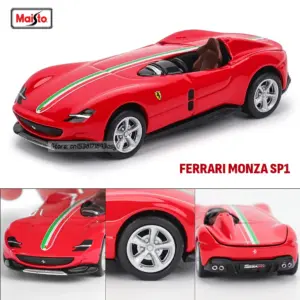 Red Ferrari SF90 1:64 Scale Die-Cast Model 12 Sf56e3bd586e24910887523146872f01aB 1