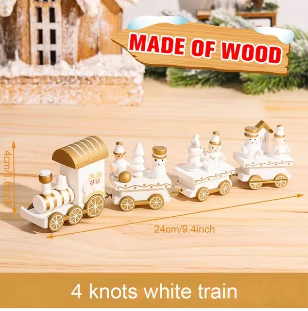 Wooden Christmas Train Decoration Set 2024 19 Wooden Christmas Train Decoration Set 2024 - Image 19