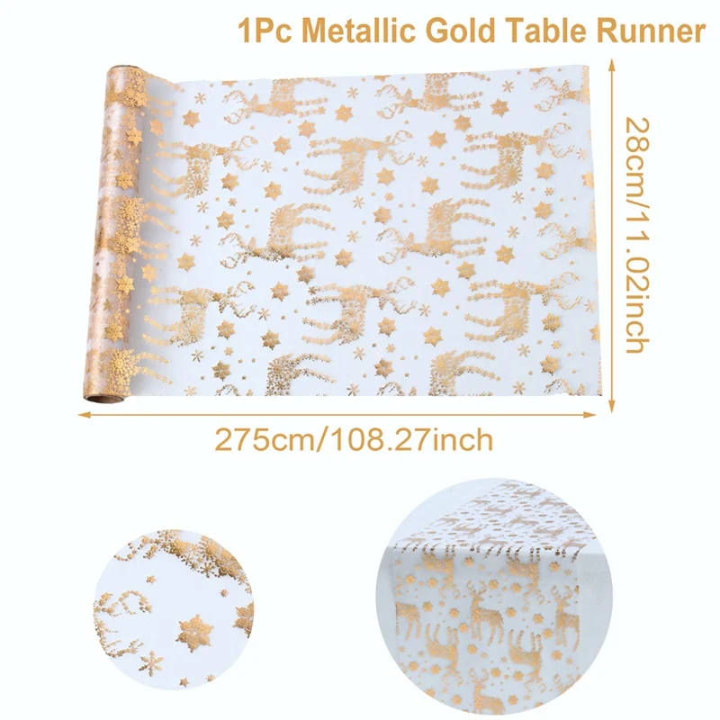 Festive Snowflake Christmas Table Runner 10 Festive Snowflake Christmas Table Runner - Image 10