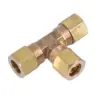 Brass T-Connector for Hydraulic Systems
