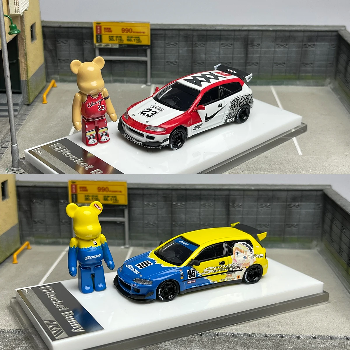 HKM 1:64 Honda Civic Sports Car Model Set 2 HKM 1:64 Honda Civic Sports Car Model Set - Image 2