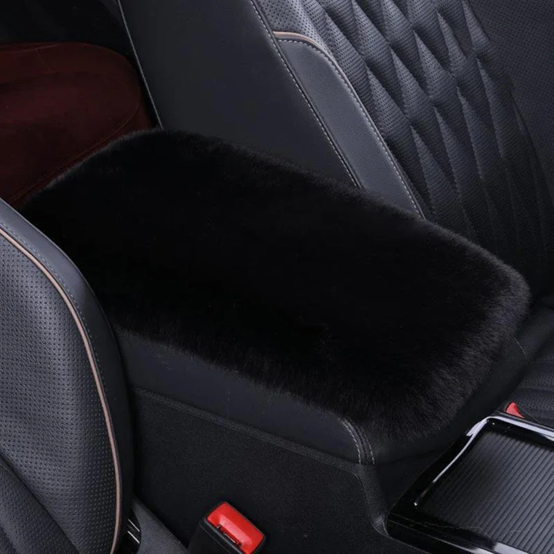 Plush Winter Car Armrest Cover 30x20 cm 9 Plush Winter Car Armrest Cover 30x20 cm - Image 9