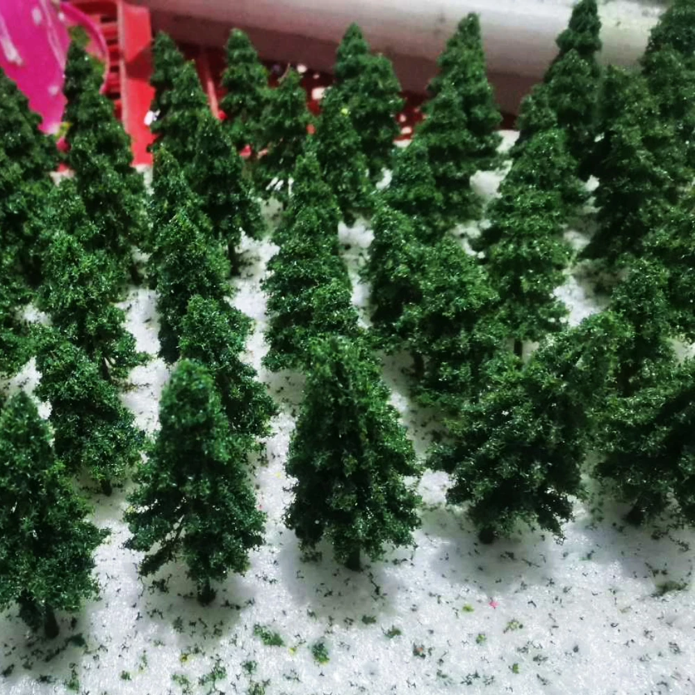 Handcrafted Miniature Pine Tree Set for Dioramas 5 Handcrafted Miniature Pine Tree Set for Dioramas - Image 5