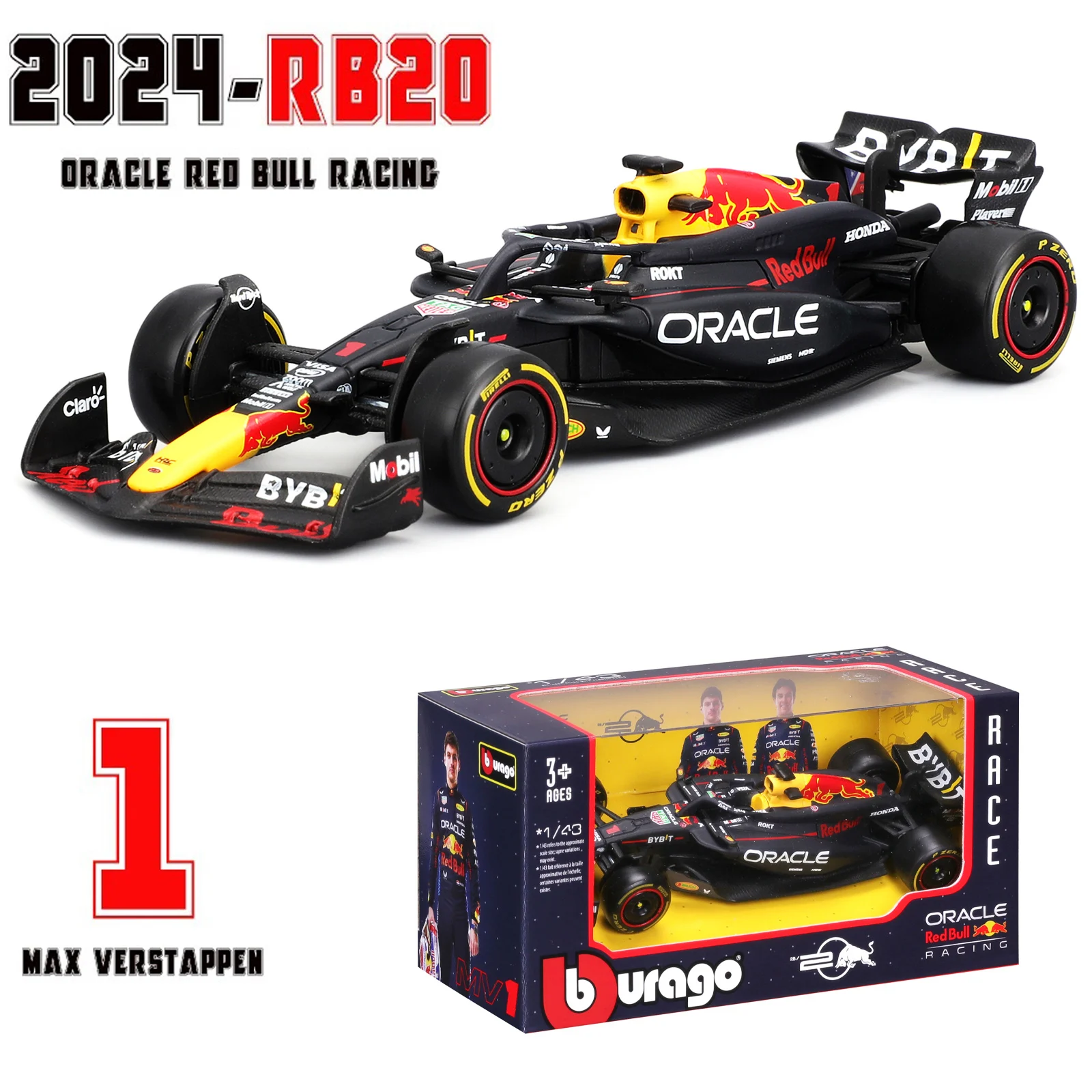 F1 RB19 Diecast Model 1:43 Scale Collection 3 F1 RB19 Diecast Model 1:43 Scale Collection - Image 3