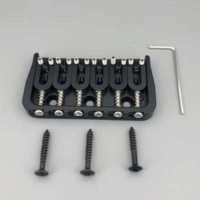 Gold Fixed Guitar Bridge for Six Strings 8 Gold Fixed Guitar Bridge for Six Strings - Image 8