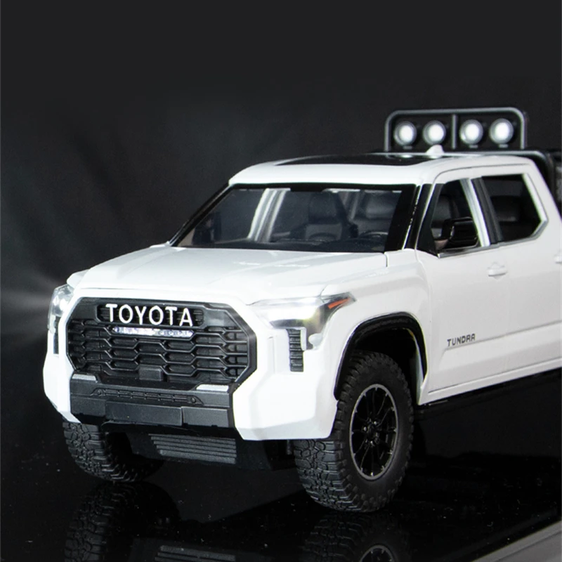 White Toyota Tundra Diecast Model 1:22 Scale 5 White Toyota Tundra Diecast Model 1:22 Scale - Image 5