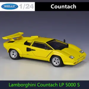 Yellow Lamborghini Countach LP5000s Diecast Model 12 Sf84b97bfffc142fbb83233cc8a9cc8e9K