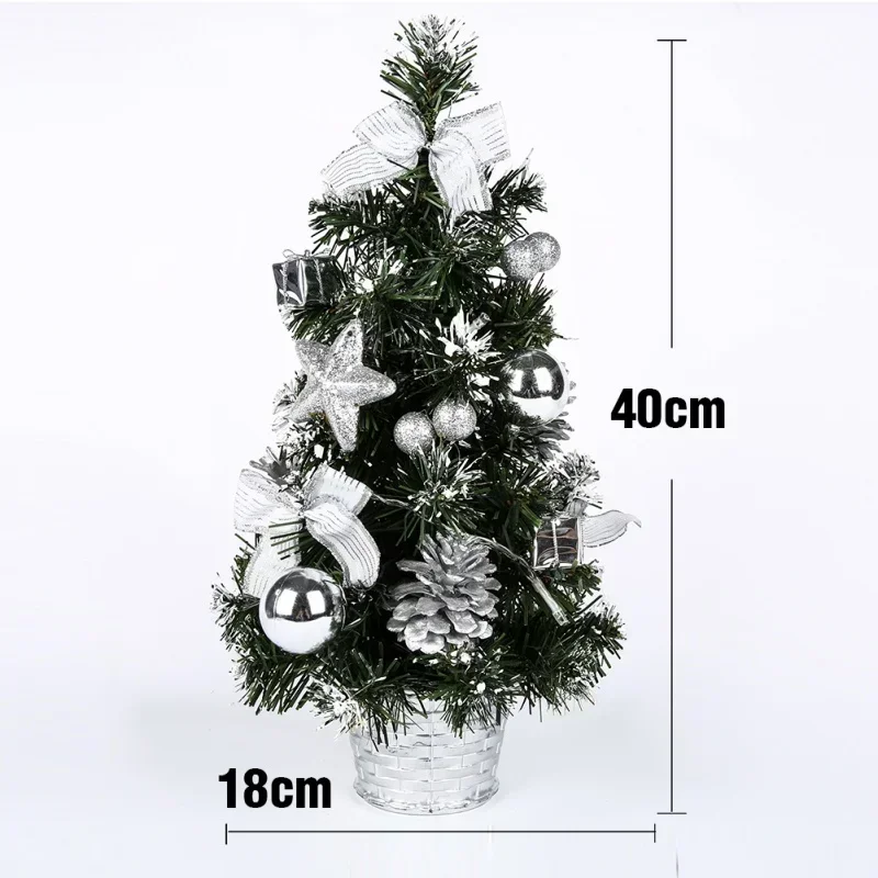 40cm LED Christmas Tree Nightlight in Silver, Gold, Red 6 40cm LED Christmas Tree Nightlight in Silver, Gold, Red - Image 6