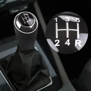 Mazda Black Leather Gear Shift Knob for 5-6 Speed 11 Sf9363a54684e4759abc699f8fc97bd50f