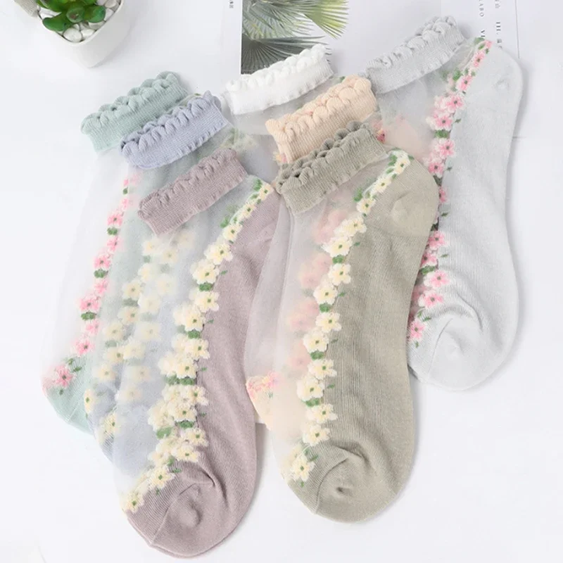 Set of 5 Japanese Short Socks for Women 5 Set of 5 Japanese Short Socks for Women - Image 5
