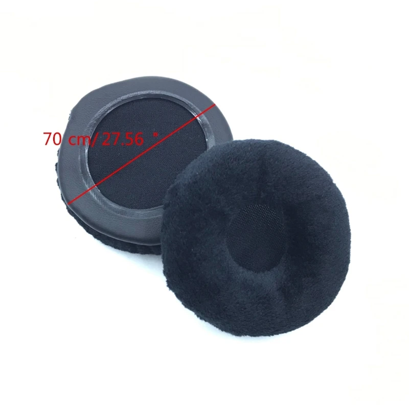 Black Velvet Ear Cushions for Headphones 6 Black Velvet Ear Cushions for Headphones - Image 6