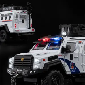 1:24 Alloy Police Vehicle Model with Lights 11 Sfad62494a5554126976a8ef6d9592203m
