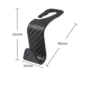 Car Seat Headrest Hooks – Universal Fit, Black or Carbon 15 Sfb5b5bea6c2e4fffa274048f159c1c81C 2