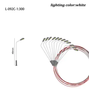 Miniature LED Street Lamps Set for Models 24 Sfb6dca6cc5e6433580378a36f48a2717W 2
