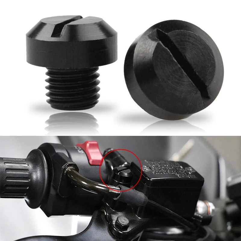 Motorcycle CNC Aluminum Mirror Hole Plug Set 3 Motorcycle CNC Aluminum Mirror Hole Plug Set - Image 3