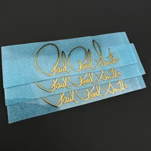 Gold Metal Decal Set for Guitar Peghead