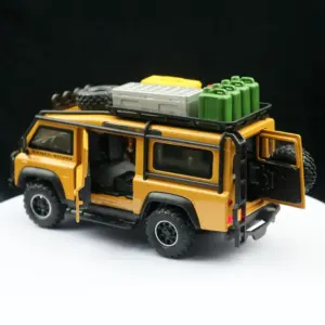Yellow Land Rover Defender Diecast Model 1/32 Scale 15 Sfda263316e33454caa583414eb42c152z