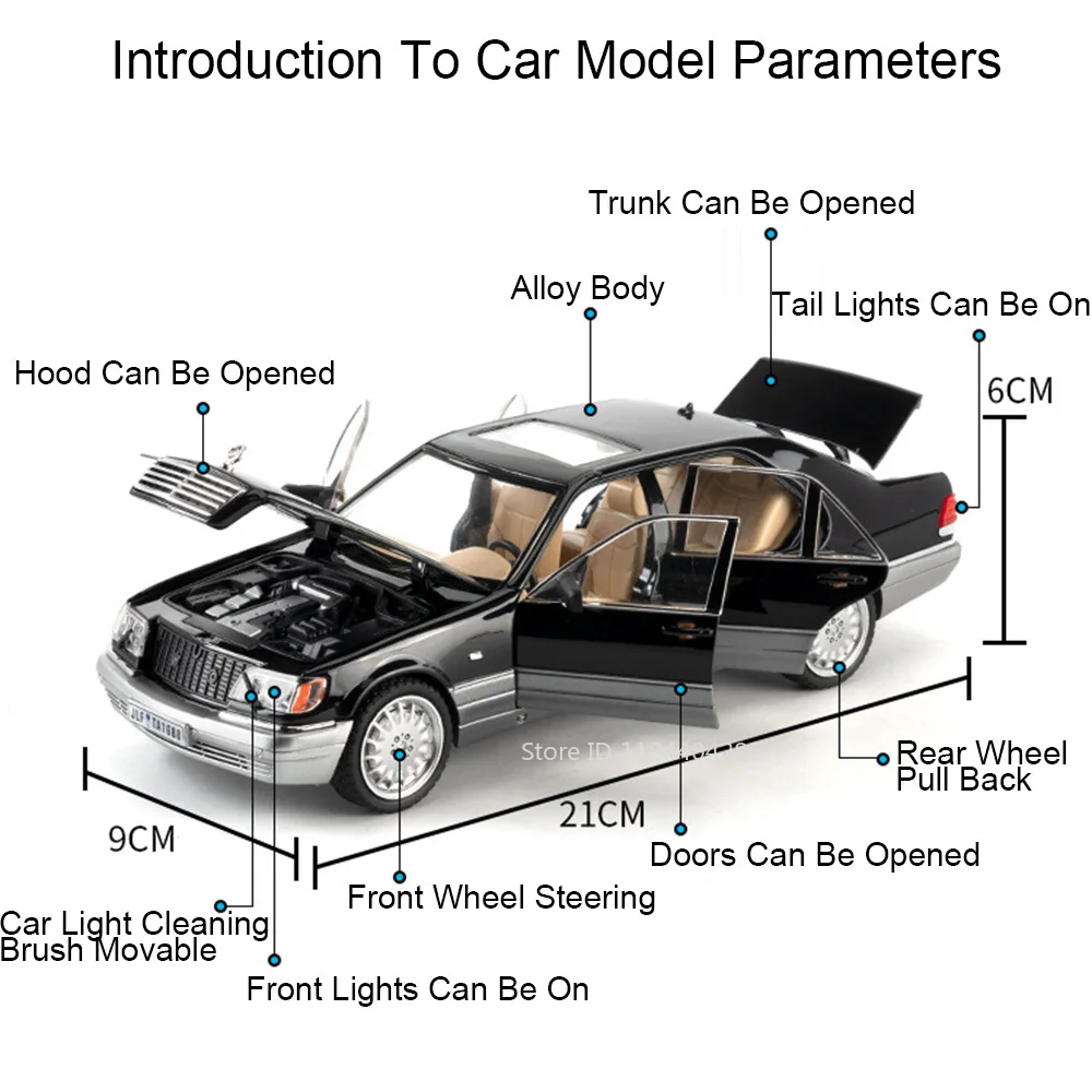 1:24 Scale Mercedes-Benz Diecast Model 2 1:24 Scale Mercedes-Benz Diecast Model - Image 2