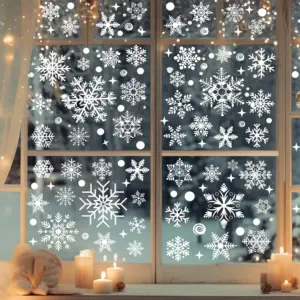 Festive Christmas Window Stickers Set with 4 Styles 10 Sfef93b28a6484212ad327720bd2a50c9w
