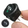 12V Automotive Rocker Switch with Green Indicator