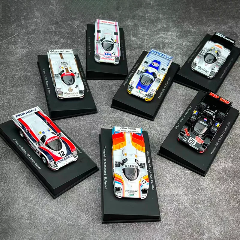 Miniature Porsche 956 1:64 Die-Cast Collectible 4 Miniature Porsche 956 1:64 Die-Cast Collectible - Image 4