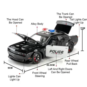 1:24 Scale Diecast Challenger SRT Hellcat & Police Car 11 Sff7760908c9a4ca09a15c2c2cb05142aF