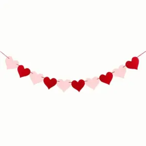 Valentine's Day Red Heart Banner Garland, 3m 17 Sff92d036a9994b188d949788295e8f9a0