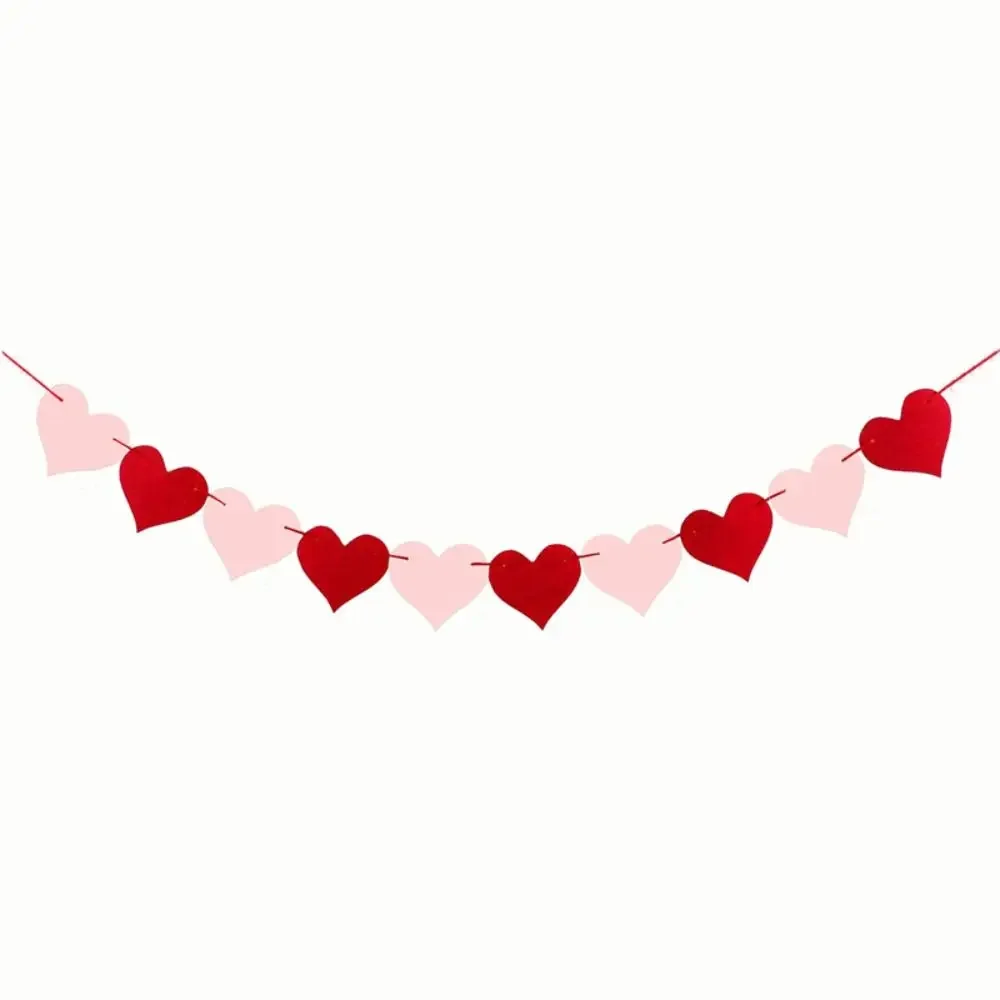 Valentine's Day Red Heart Banner Garland, 3m 8 Valentine's Day Red Heart Banner Garland, 3m - Image 8