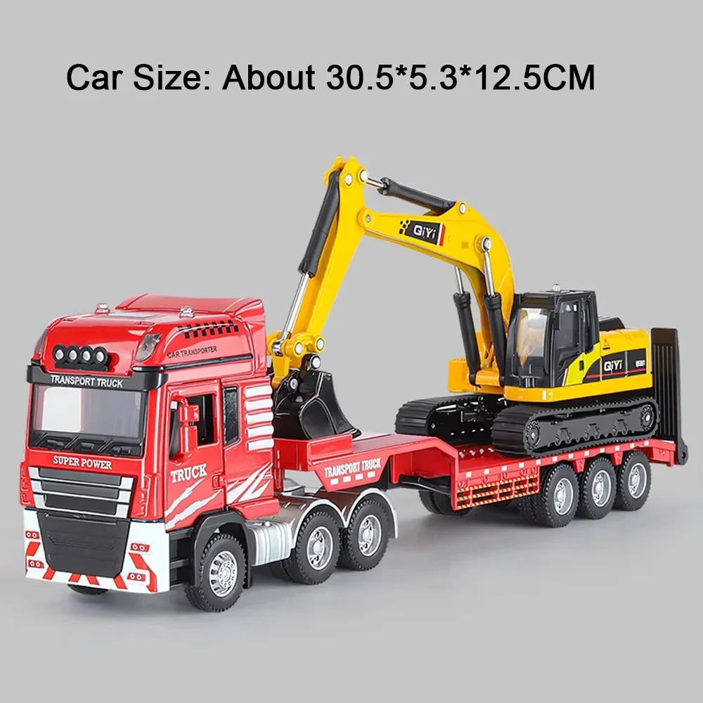 Red 1:48 Scale Transport Truck Model 8 Red 1:48 Scale Transport Truck Model - Image 8