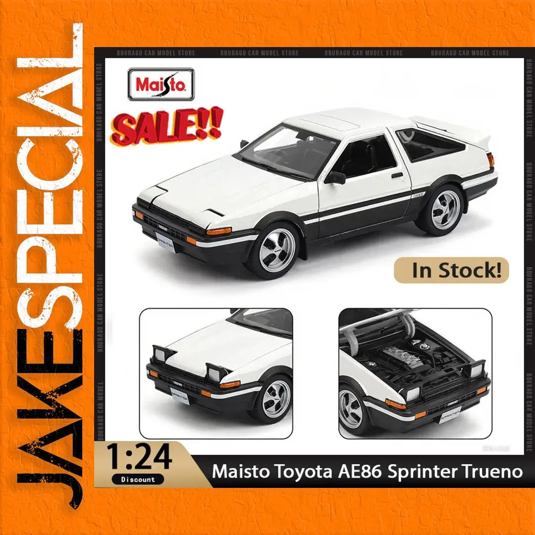 Toyota AE86 Sprinter Trueno Diecast Model 1:24 Scale 1 Toyota AE86 Sprinter Trueno Diecast Model 1:24 Scale