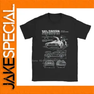 DeLorean Blueprint T-Shirt for Fans
