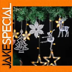 Elegant Christmas Acrylic Ornaments Set for Holiday Decor