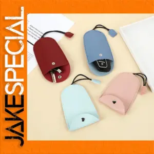 Stylish PU Leather Key Wallet in Vibrant Colors