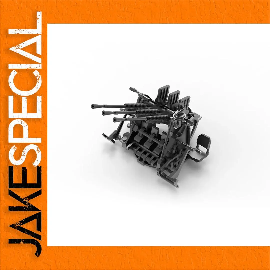 IJN Type 96 Triple Mounted AA Gun Model Kit 1 IJN Type 96 Triple Mounted AA Gun Model Kit