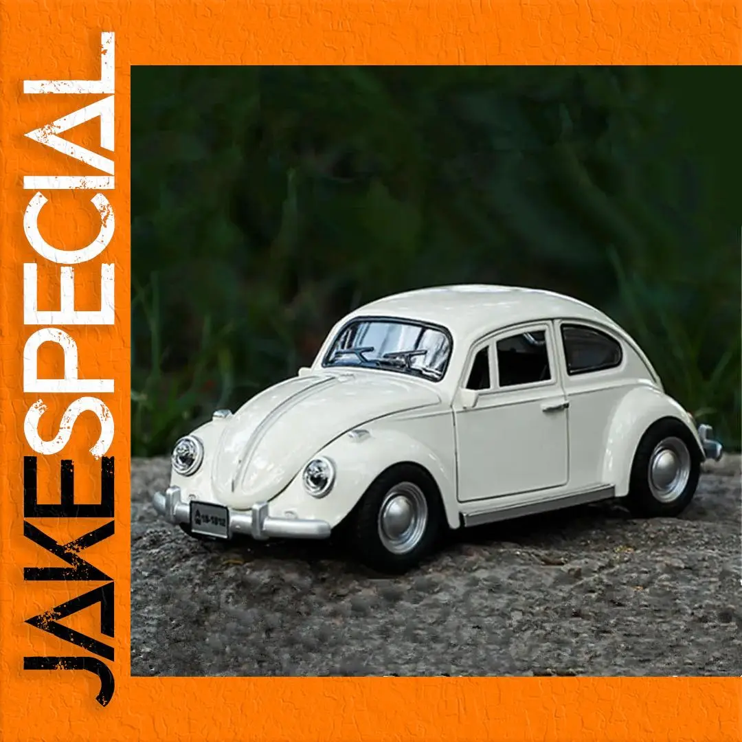 Classic White 1:18 Diecast Beetle Model Car 1 Classic White 1:18 Diecast Beetle Model Car