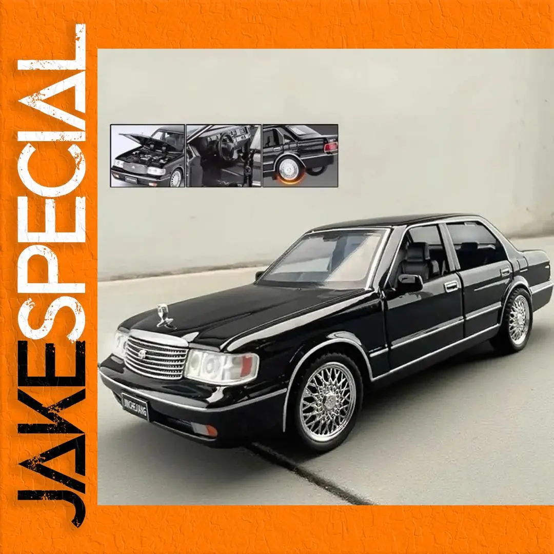 1:32 Scale Toyota Crown S130 Diecast Model with Sound and Lights 1 1:32 Scale Toyota Crown S130 Diecast Model with Sound and Lights