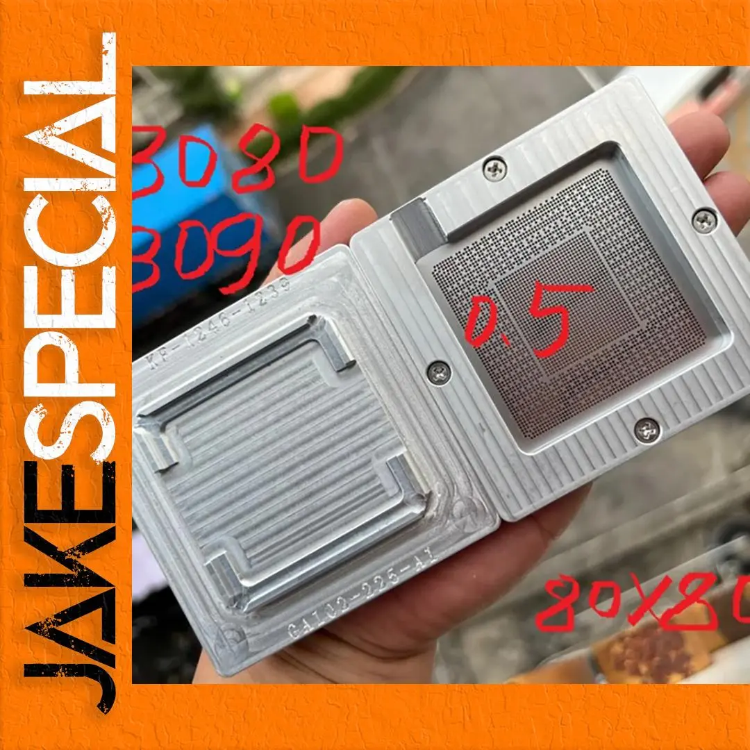 BGA Reballing Stencil Kit for Graphics Cards 1 BGA Reballing Stencil Kit for Graphics Cards