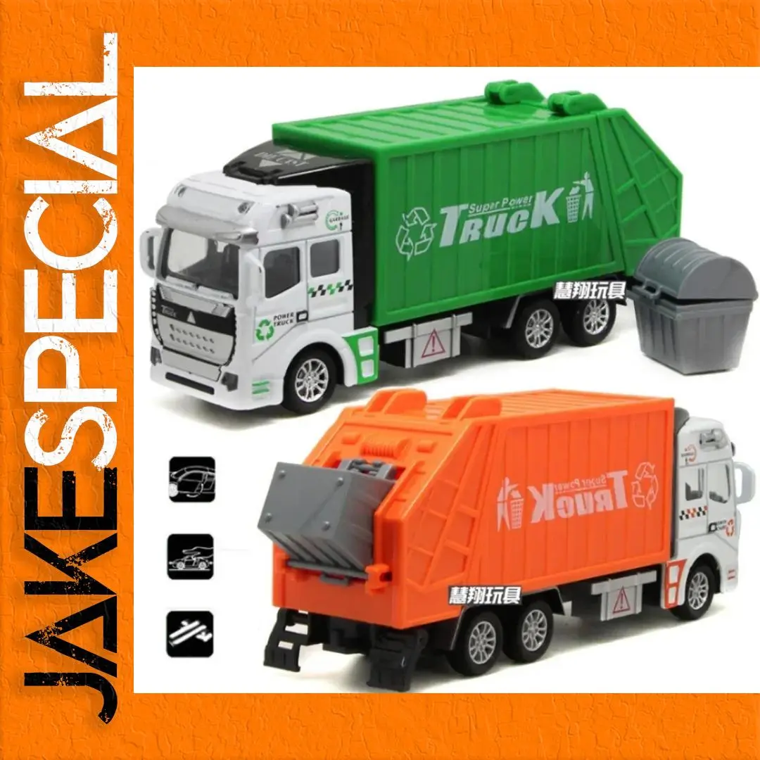 Diecast Garbage Truck Toy 1:32 Scale 1 Diecast Garbage Truck Toy 1:32 Scale