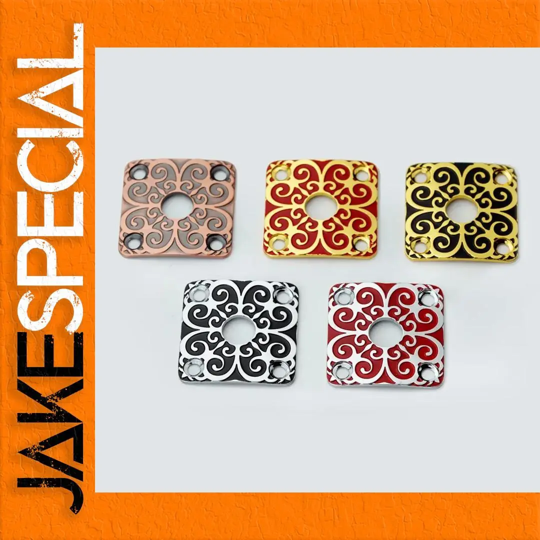 Stainless Steel Jack Plate for Electric Guitars 1 Stainless Steel Jack Plate for Electric Guitars