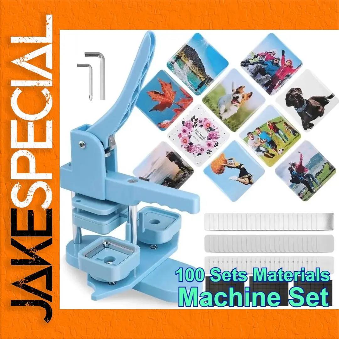 50mm Square Refrigerator Badge Maker Kit 1 50mm Square Refrigerator Badge Maker Kit