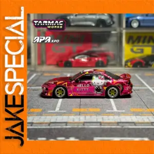 Pink Hello Kitty Silvia S14 Diecast Model 1:64