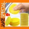 Bright Yellow Car Waxing Foam Sponge Set