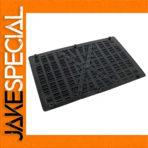 Durable Black PVC Car Floor Pad 23x15cm