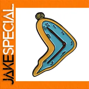 Melting Clock Enamel Pin Badge Brooch