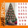 Bright Red Christmas Letter Set for Tree