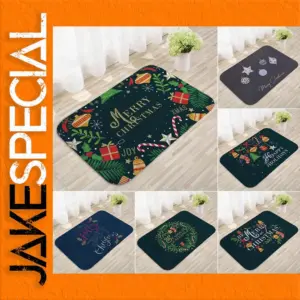 Festive Santa Christmas Door Mat 30x20x5 cm