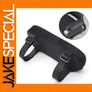 Black Memory Foam Armrest Cushion for Chairs and Cars