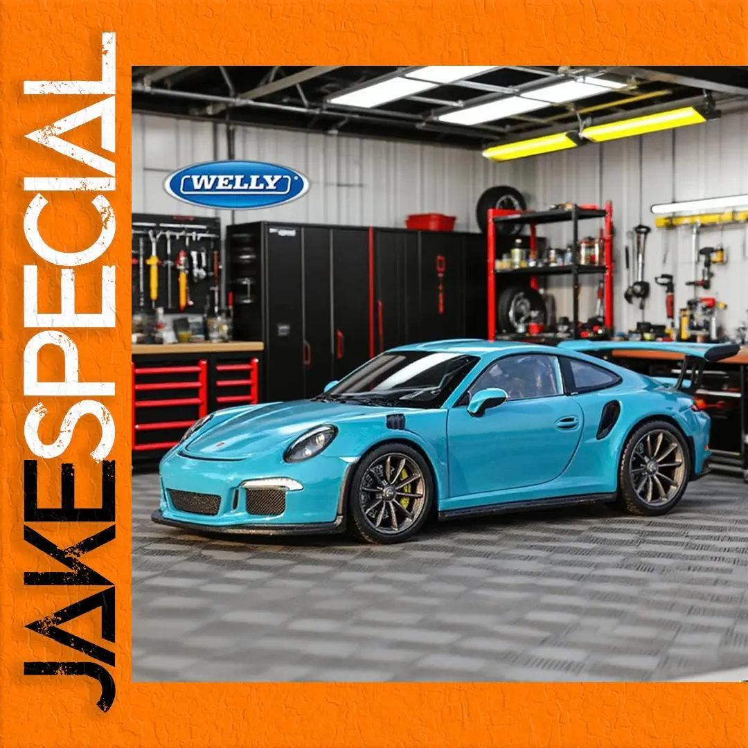 WELLY Porsche 911 GT3 RS 2016 Diecast Model 1 WELLY Porsche 911 GT3 RS 2016 Diecast Model