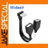 USB 1 to 2 Elbow Extension Cable for Car